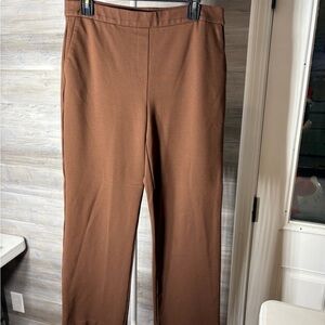 Rachel Zoe Brown Straight-Leg Knit Pants 1079